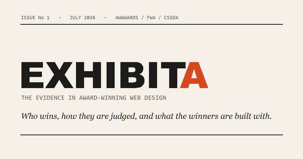 Exhibita — the evidence in award-winning web design