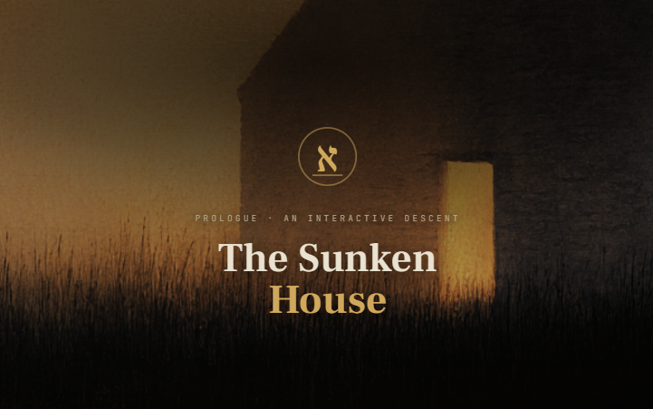 The Sunken House — interactive game title screen